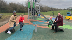 St Davids Play Area - seesaw